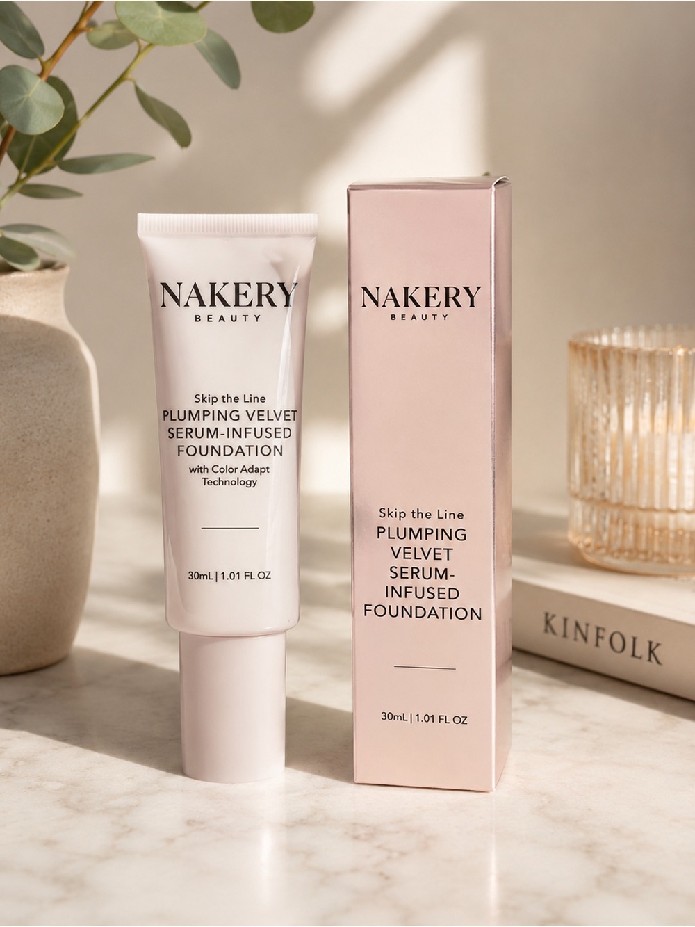 Nakery Beauty Plumping Velvet Serum-Infused Foundation — shade medium!